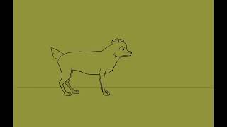 body horror dog walk cycle and transformation