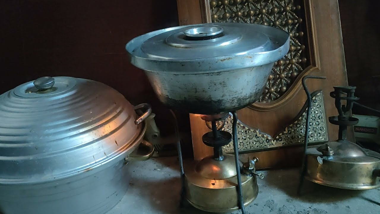 طبخ علي بابور الجاز في الشتاء البارد واخلي دفا