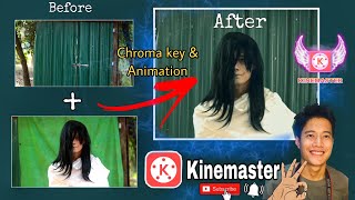 How to edit ghost scene in kinemaster..?Green screen and Animations by kinemaster😍#knowledge screenshot 2