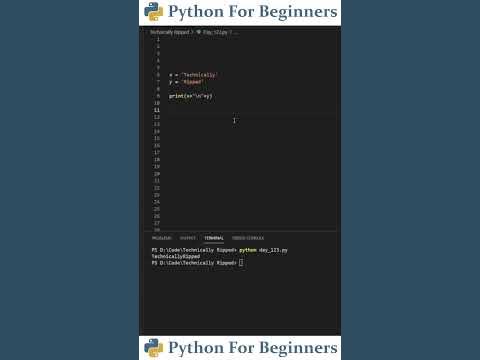Printing Multiple Lines With Python | Python Tutorial - YouTube