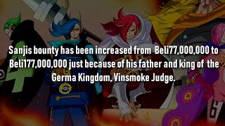 New Straw Hats Bounties After Whole Cake Island One Piece