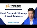 Firstsales review  easy to setup cold email outreach warmup  lead database