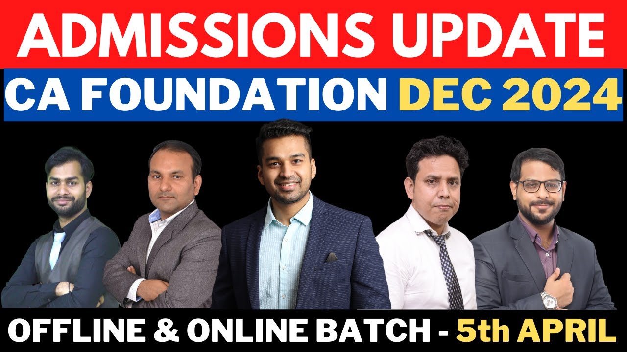 CA Foundation Dec 2024 🔥 (After Class 12) RKG BATCHES - ONLINE ...