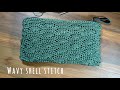 Crochet pouch purse | Dompet rajut | Wavy shell stitch