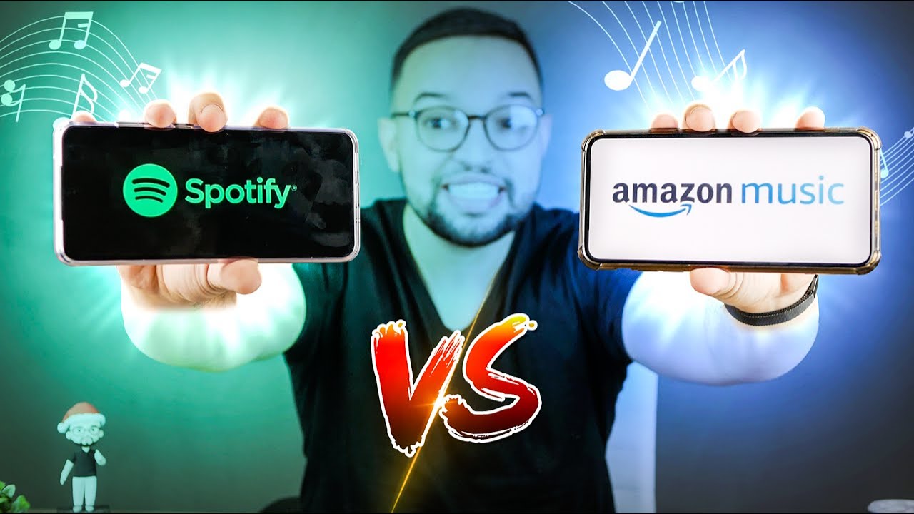 SPOTIFY vs AMAZON MUSIC! qual é MELHOR? COMPARATIVO! YouTube