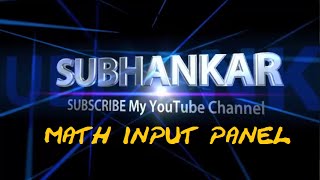 How to open Math Input Panel in windows 7 || vol #6