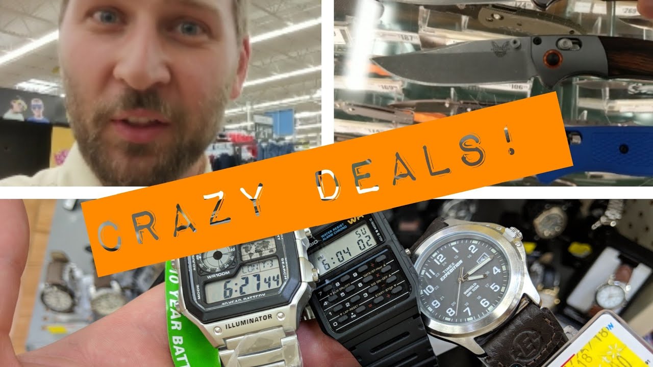Crazy Watch Deals at Walmart and Benchmade Bugout & Mini Crooked River