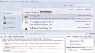 How to install Firebug add on in the mozilla firefox browser