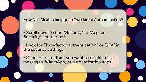 How Do I Disable Instagram Two-factor Authentication? - Everyday-Networking