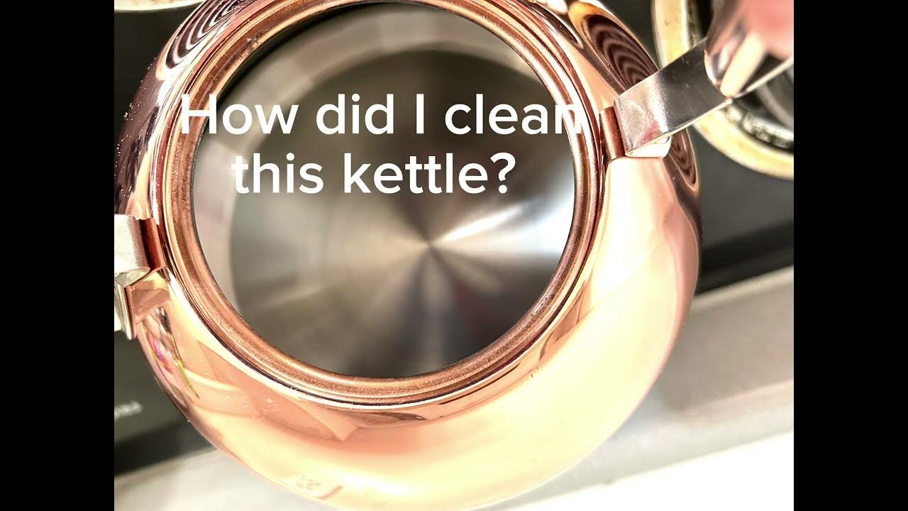 How to clean your kettle off calcium build up YouTube