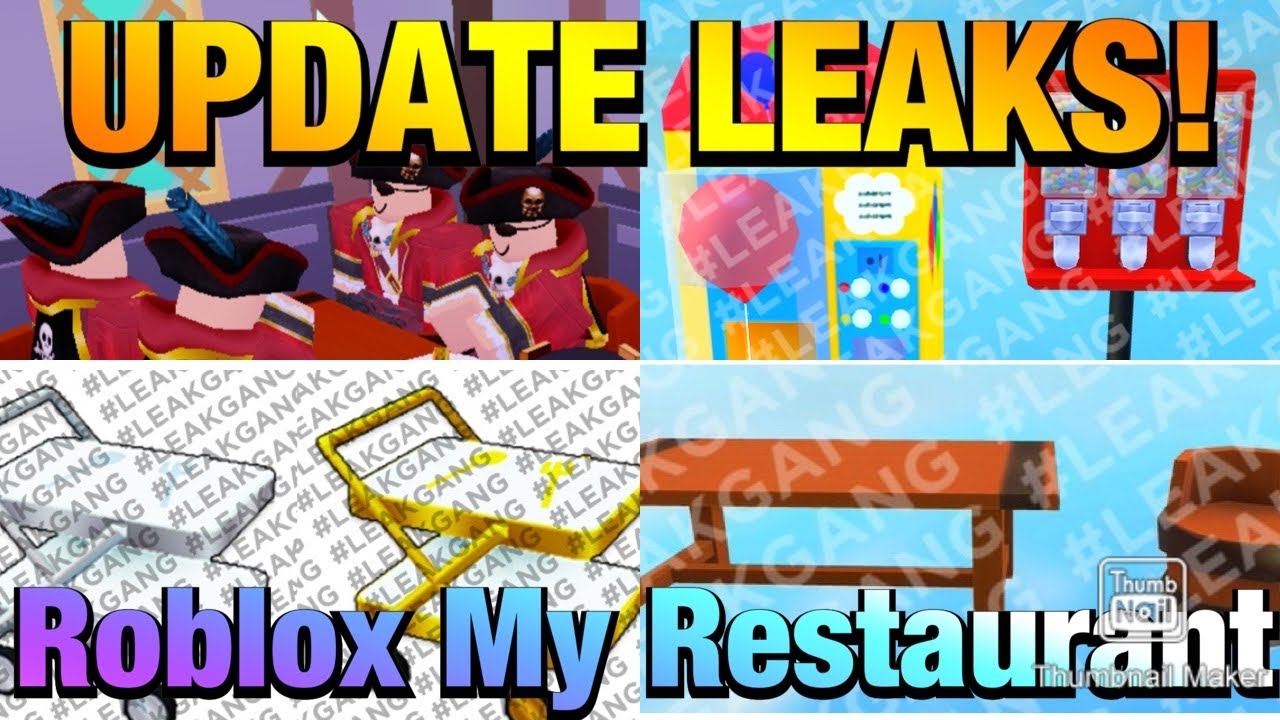 New Leaks Pirate Customer Silverware Balloon Machine New Recipe More My Restaurant Roblox Youtube - my restaurant roblox update leaks