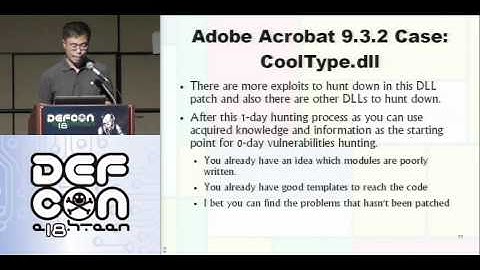 DEFCON 18: ExploitSpotting: Locating Vulnerabilities Out of Vendor Patches Automatically 4/4