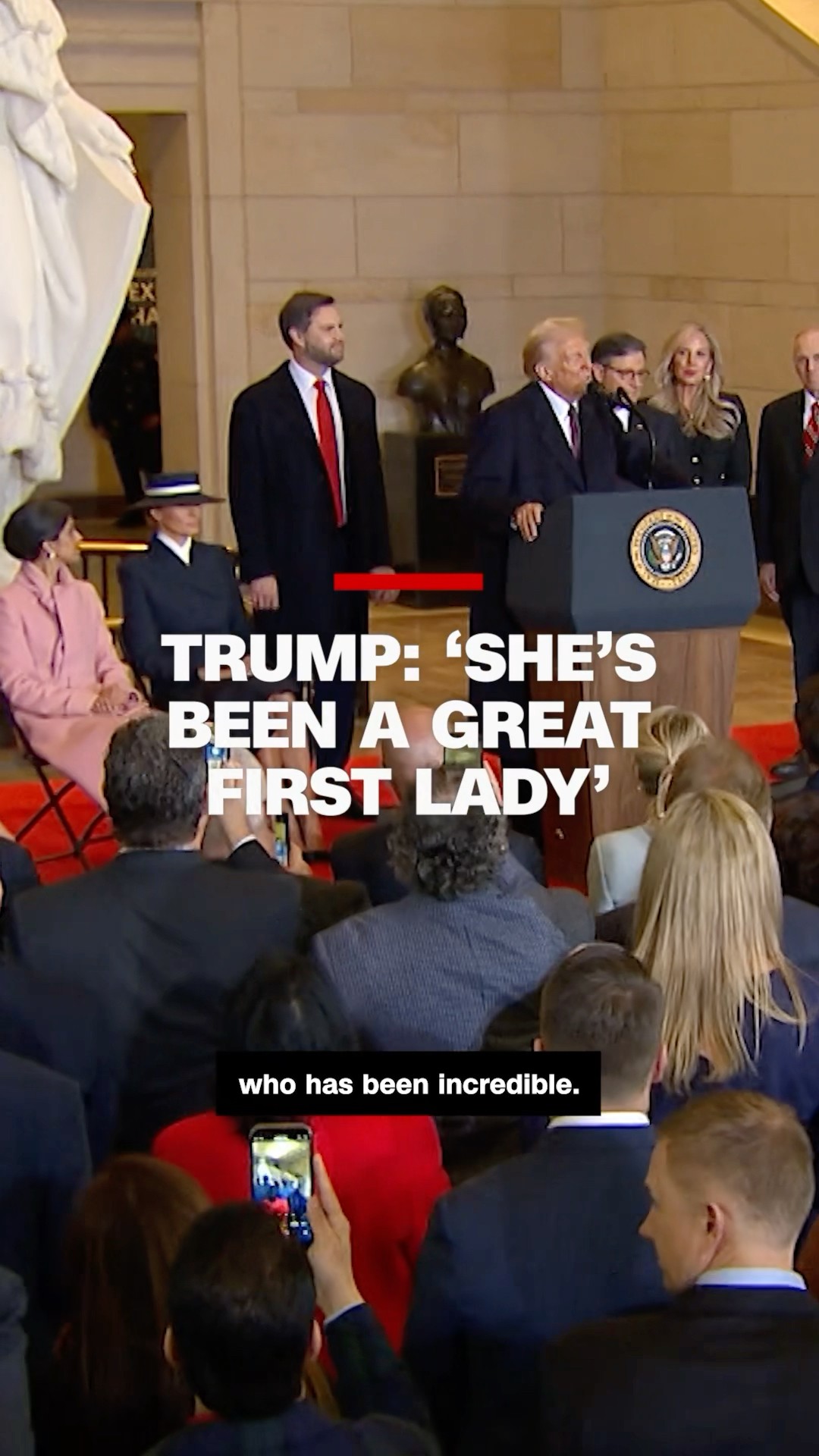 Trump: ‘She’s been a great first lady’
