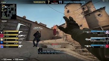 CS:GO. Dust 2. 1V5 Ninja Defuse