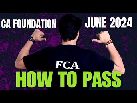 How to PASS CA Foundation June 2024 Exam I How to Crack CA Foundation June 2024 Attempt #ctcclasses