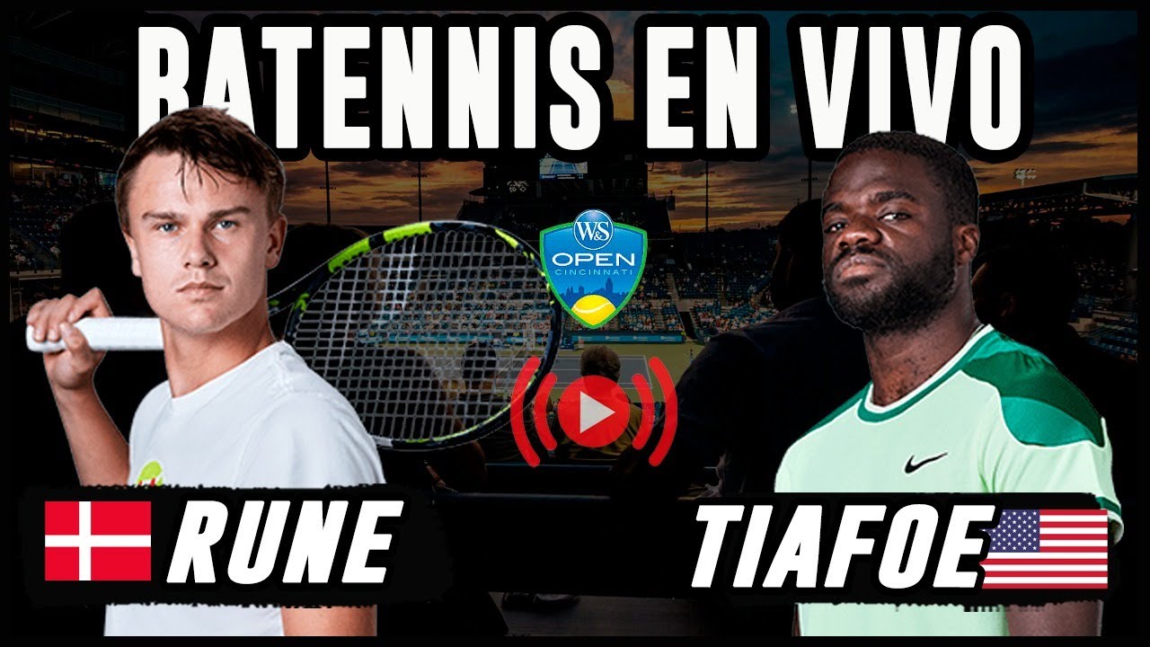 Holger Rune vs Frances Tiafoe - Masters 1000 de Cincinnati - Reaccion ...