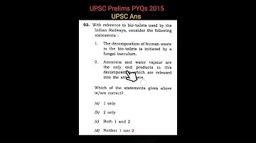 Part 75 : UPSC CSE 2015 PYQS Topicwise | Environment #uniquecreators
