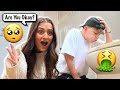 Pretending To Feel Sick And Then THROWING UP Prank CUTE REACTION