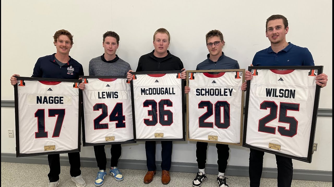 The Stratford Warriors honour their five graduating players
