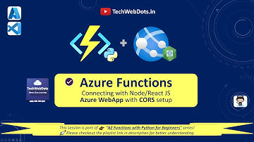 Azure Functions verbinding maken met Azure App Service (Node Web App) | CICD | CORS