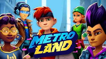 MetroLand Gameplay| Endless Arcade Runner part 1| Android games