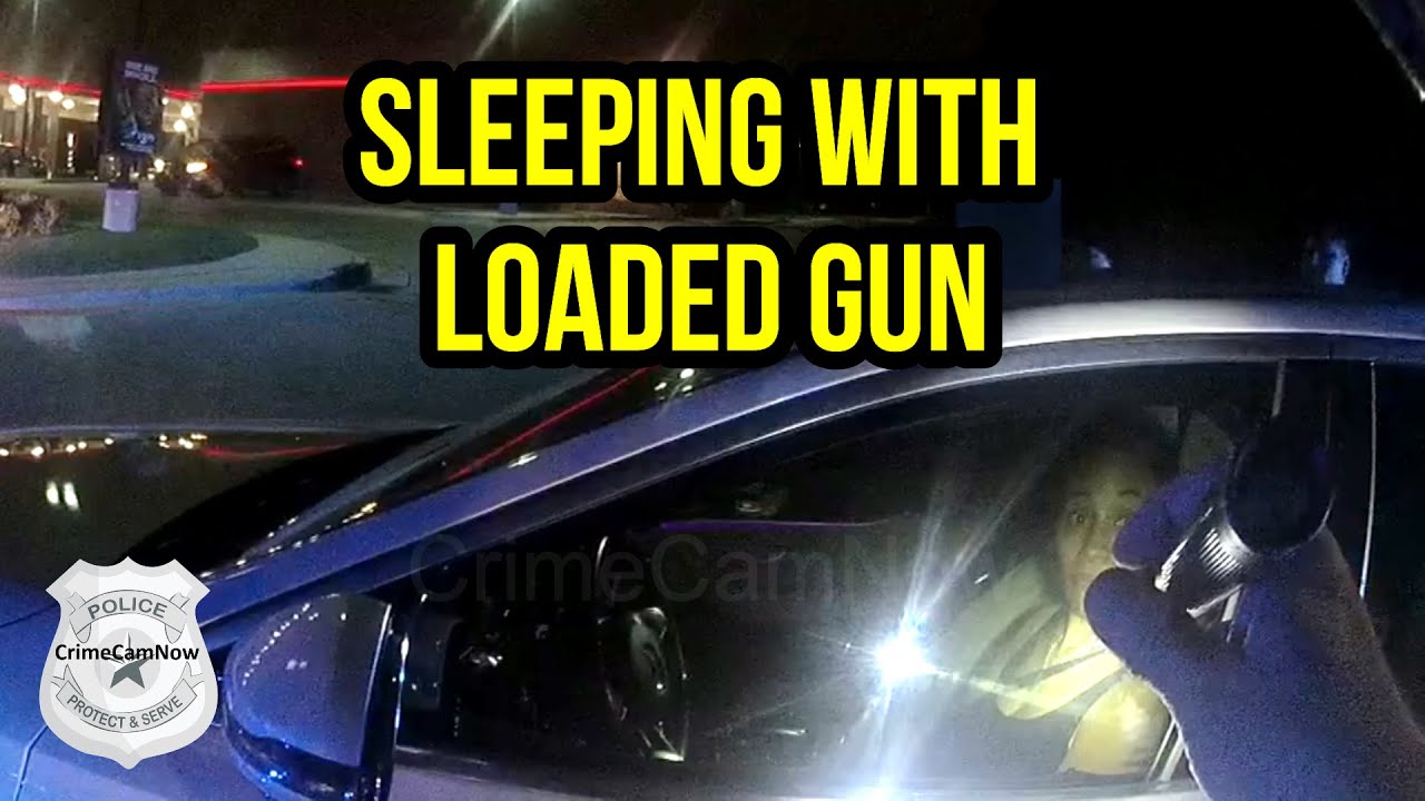 Drunk Woman Found Asleep With a Gun Behind the Wheel - YouTube