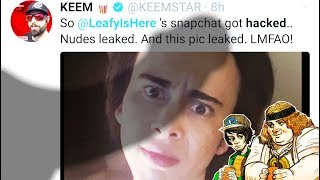 LeafyIsHere HACKED! Private photos exposed...