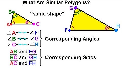 Geometry - Basic Terminology (18 of 34) What Makes Polygons Similar and Non-Similar?