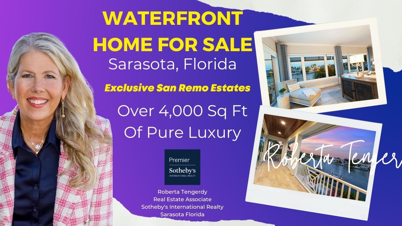 Waterfront Home For Sale Sarasota Exclusive San Remo Estates YouTube