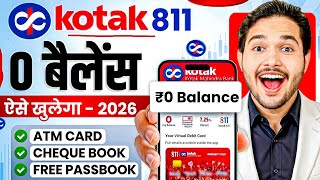 Kotak Mahindra Bank Open Account Zero Balance  Kotak 811 Account Opening Online Zero Balance