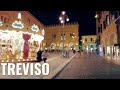 TREVISO (night) Walking tour in 4k - Italy virtual city walk