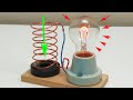 Free energy light bulb with magnet and copper wire