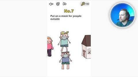 Brain Out Virus Level 7 Put on a mask for people outside Walkthrough