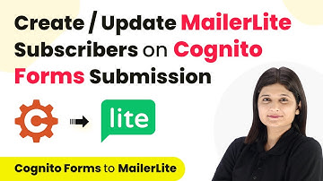 How to Create or Update MailerLite Subscribers on Cognito Forms Submission