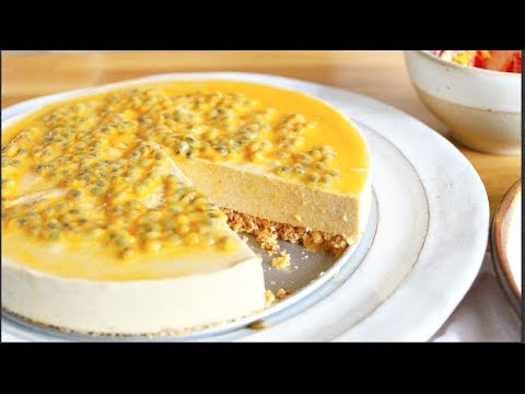 coconut-passion-fruit-cheesecake!!-🍰🍰-(vegan-oil-free)-|-happy-easter-!🐇🐇