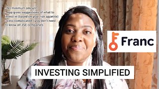 THE FRANC APP | How to invest using a simple app | South Africa screenshot 2