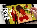 DRAW WITH ME 🦋 ipad drawing session ✏️ meet my OC