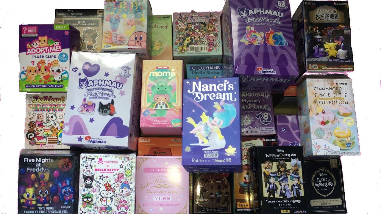 Blind Box Unboxing: Adopt Me Pets, Cinnamoroll Re-ment FNAF Aphmau, Nanci, Disney Twisted Wonderland
