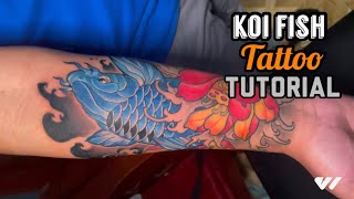 KOI FISH TATTOO FINAL SESSION (TAGALOG TATTOO TUTORIAL