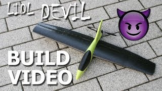 Build Video - RC conversion of a LIDL glider into a high-speed flying wing - The LIDL DEVIL