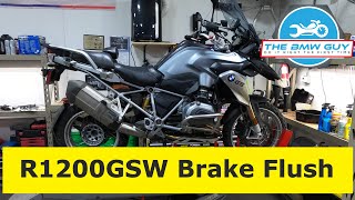 Bmw R1200gsw Brake Flush Procedure Diy