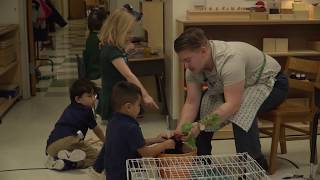 Public Montessori Morning: Primary [Pre-K 3 and 4, Kindergarten], Dallas, Texas; Johnny Boucher