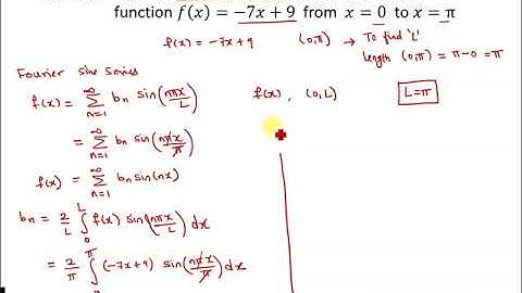 Fourier Sine series Solved example 2