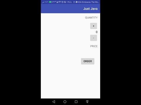 Make the application interactively apply Just Java Order coffee