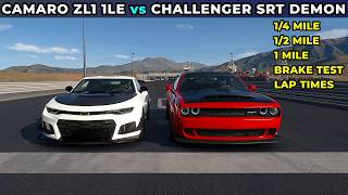Gran Turismo 7 Drag Race | Camaro ZL1 1LE vs Challenger SRT Demon screenshot 1
