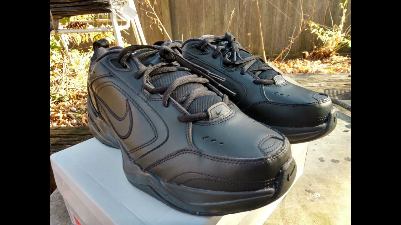 Nike Air Monarch IV Men Size 12 Extra Wide 4E Black/Black *SOLD* - YouTube