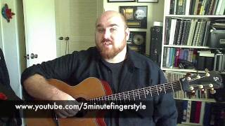 5 Minute Fingerstyle #2 Right Hand Reverse Arpeggios