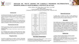 Infección tracto urinario por klebsiella pneumoniae multirresistente; desafíos, manejo e (...) Klebsiella Pneumoniae En La Orina