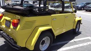1973 VW Thing test drive at Laguna Classic Cars, Laguna Beach, Ca