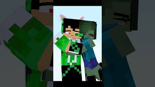 Hello kitty meme by Zombie Girl (me) and Brother | Minecraft Animation #shorts #mineimator